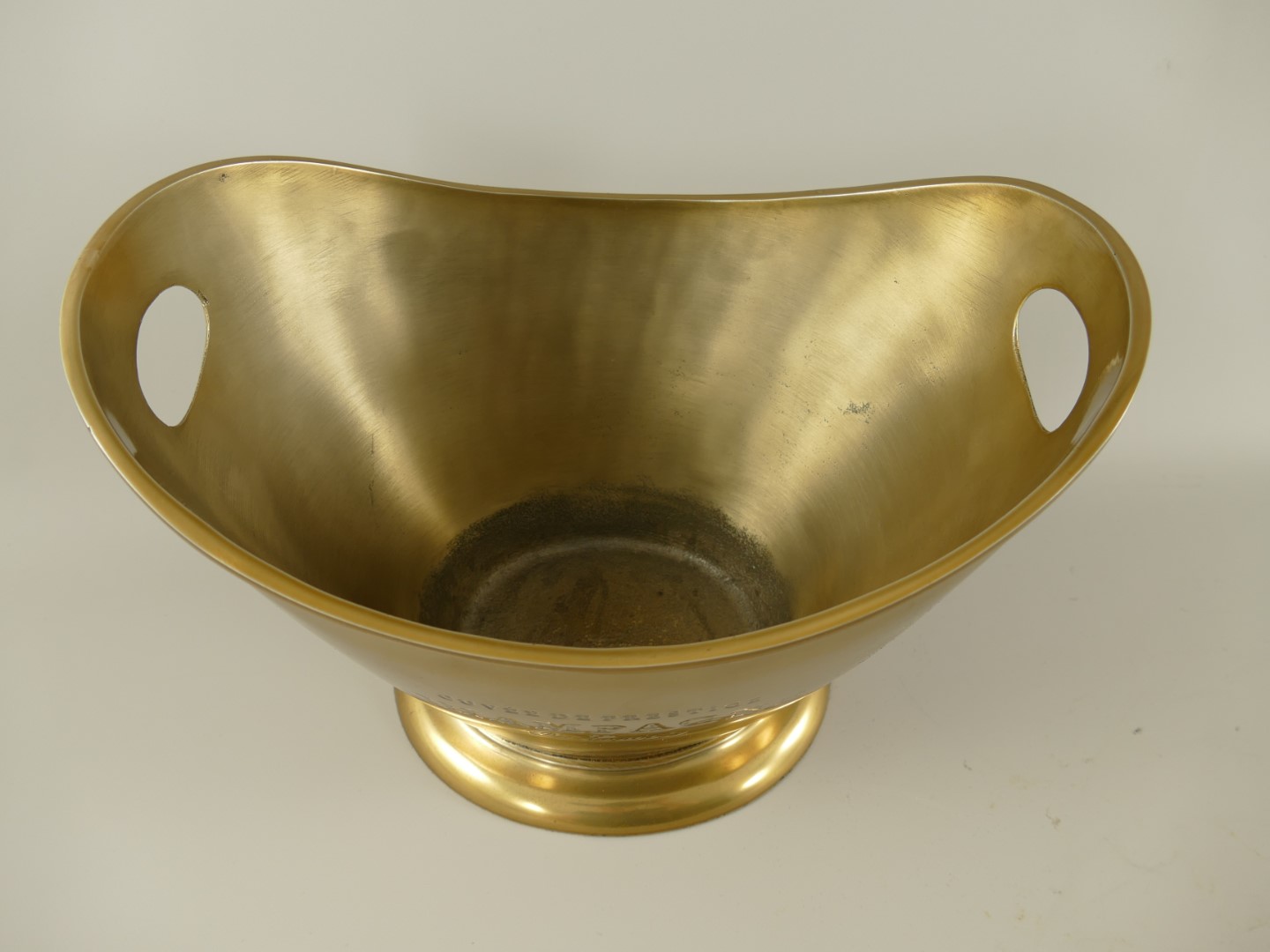 Weinkühler Sektkühler Alu Bronze Antik H.26x36cm