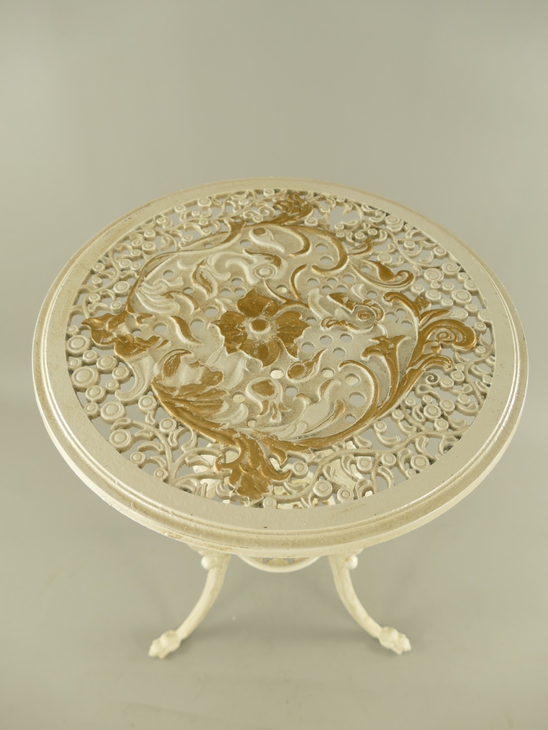 Blumentisch(BOX) Eisen Antik braun H.65-D.40cm