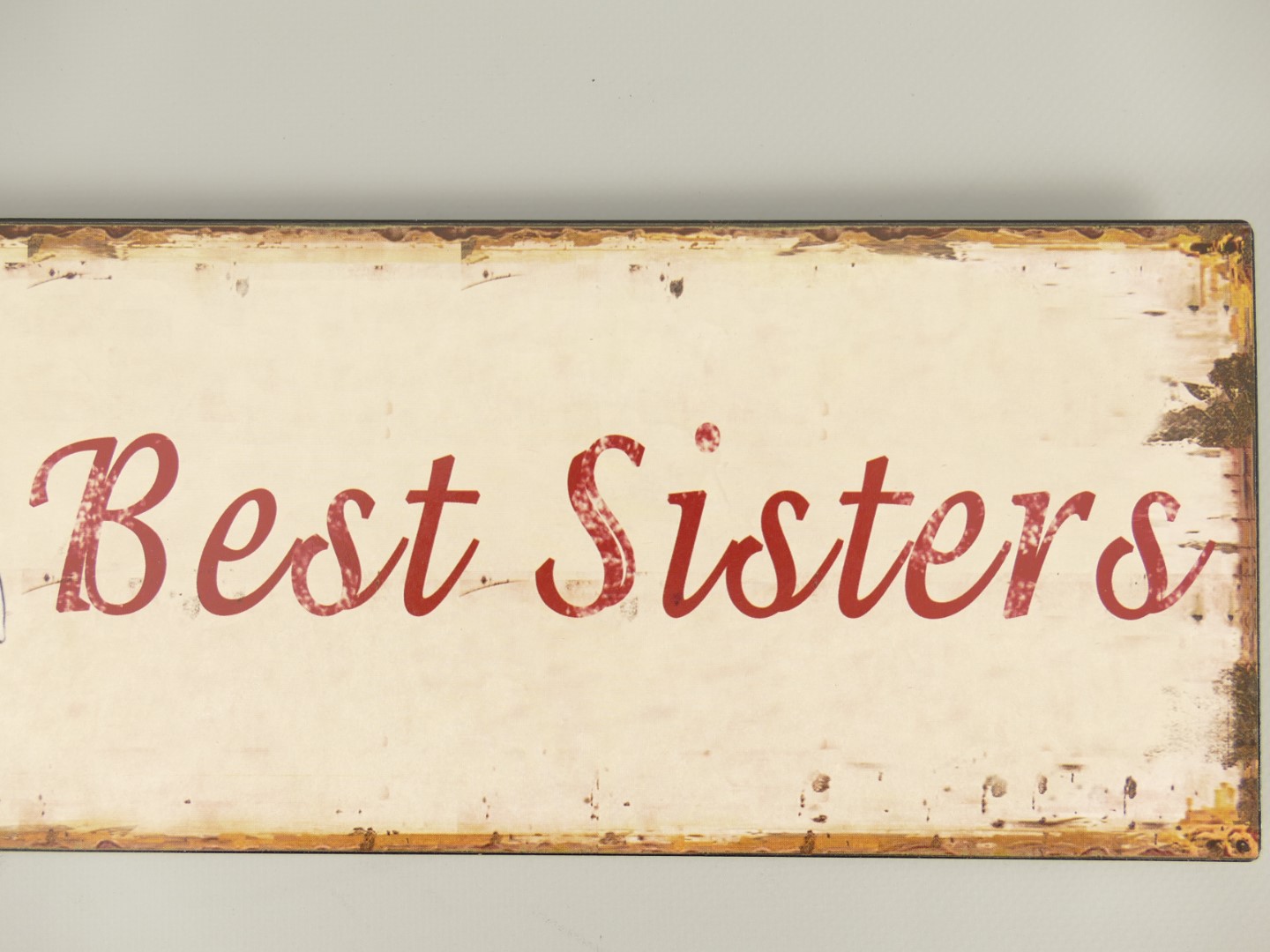Wandschild Eisen Best Sisters H.13x36cm