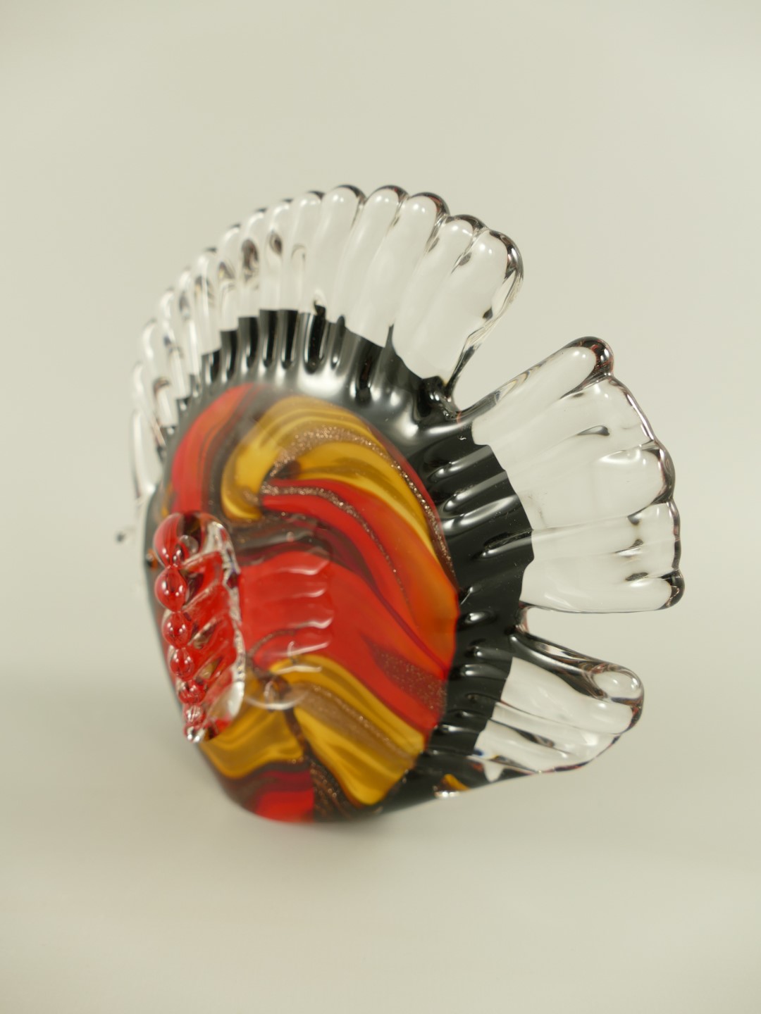 *ANG. Glasfigur Fisch farbe L.17cm