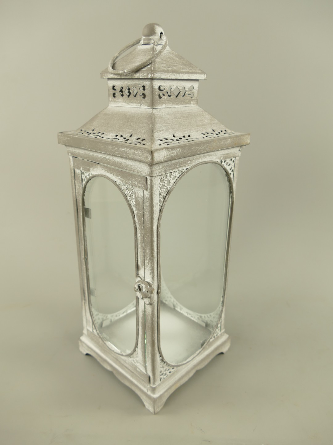 Laterne rustikal grau Eisen  H.25/34/50cm