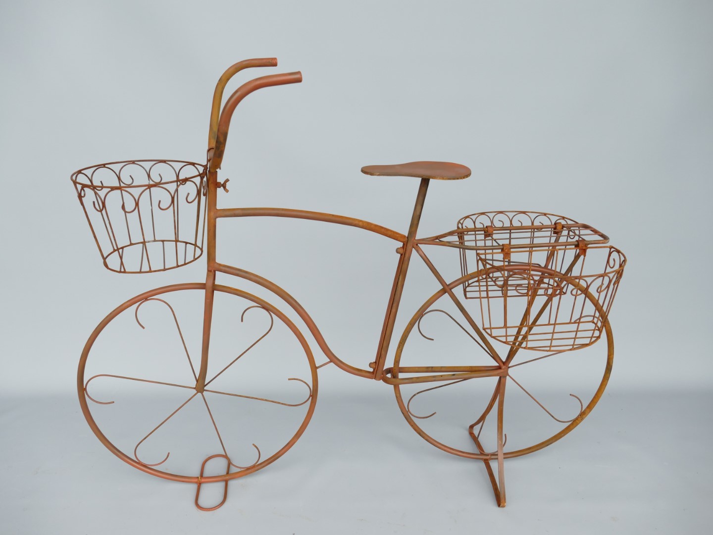 (*S) Blumen FAHRRAD Naturrost Farbig  L.112cm