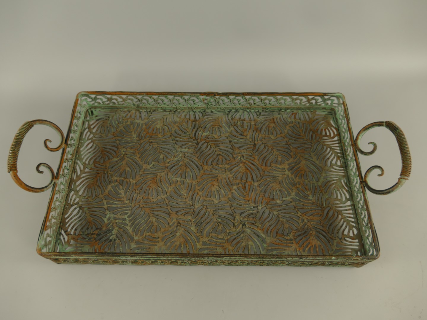 Tray Set/2 Eisen farbig L.46/55cm SET!!