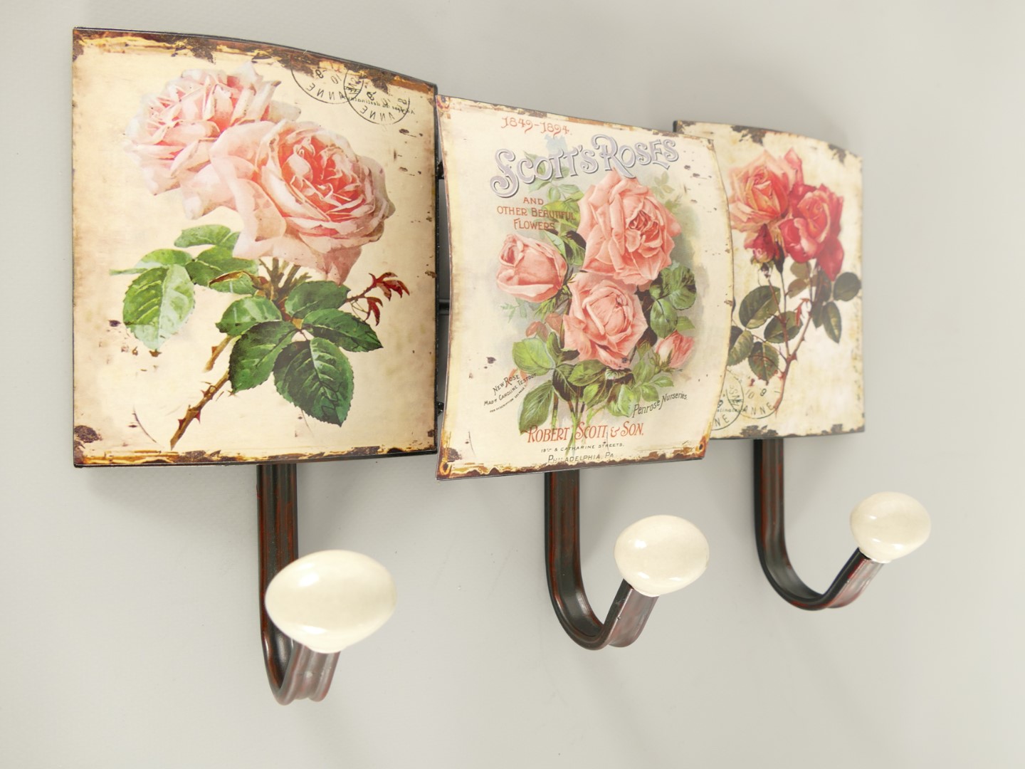 Wandhaken Schild Eisen H.21x39cm P/St.