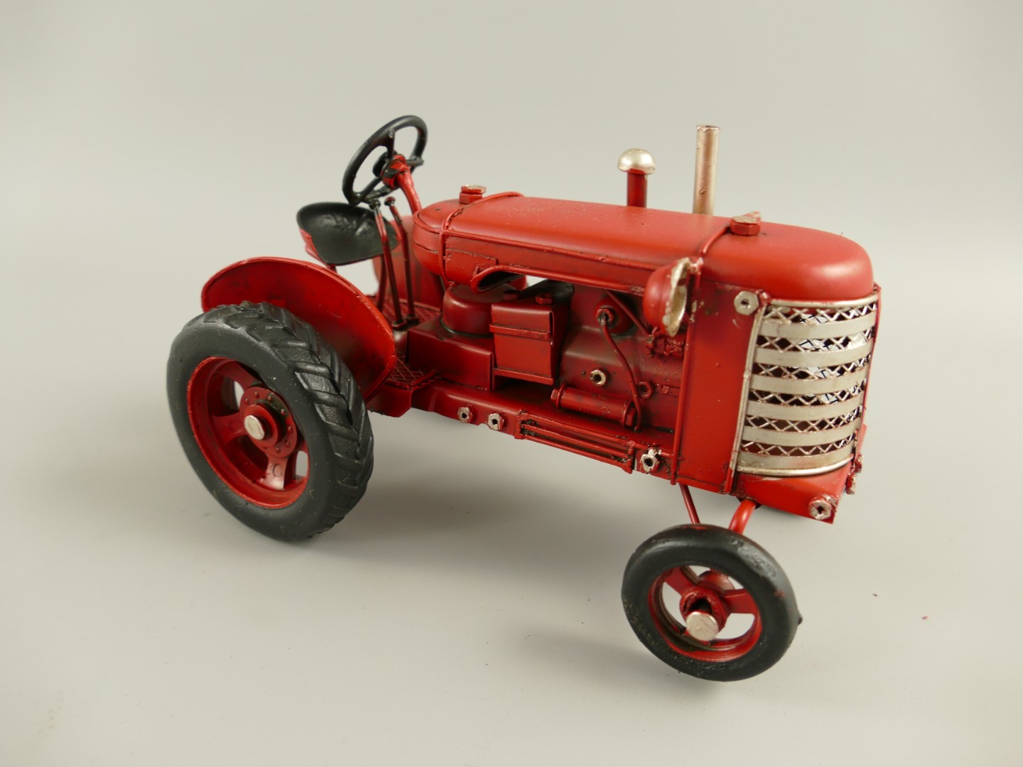 Traktor mit anhänger Antik Eisen L.32x10cm