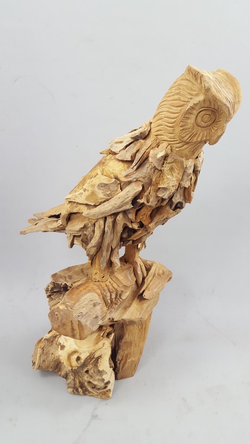 (*) *NT Uhu Teak H.58-60cm