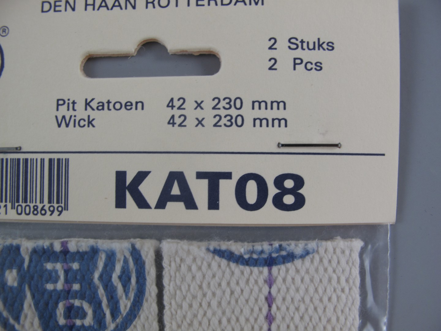 *NT VE=2 Docht 8''' Breite 43mm P/St.