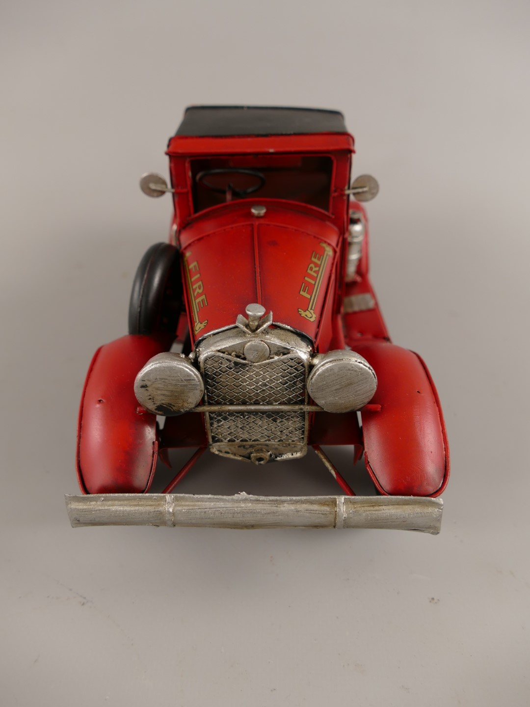 Feuerwehrwagen Antik Eisen L.29x12cm