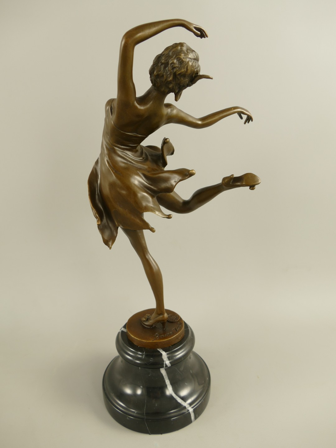Figur Bronze Ballerina H.38x16x12cm