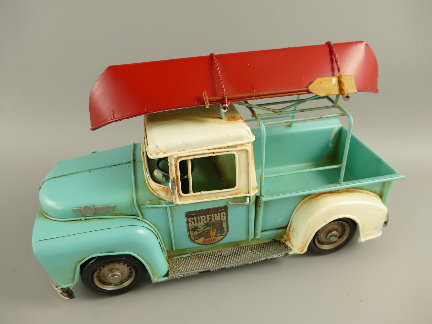 *ANG. Auto farbig Antik Eisen L.32x15cm