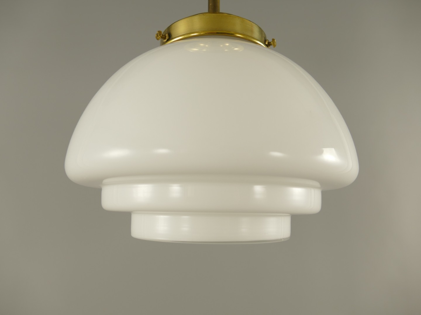 Lampe Messing brün. Schirm(111.166G2M) H.29cm