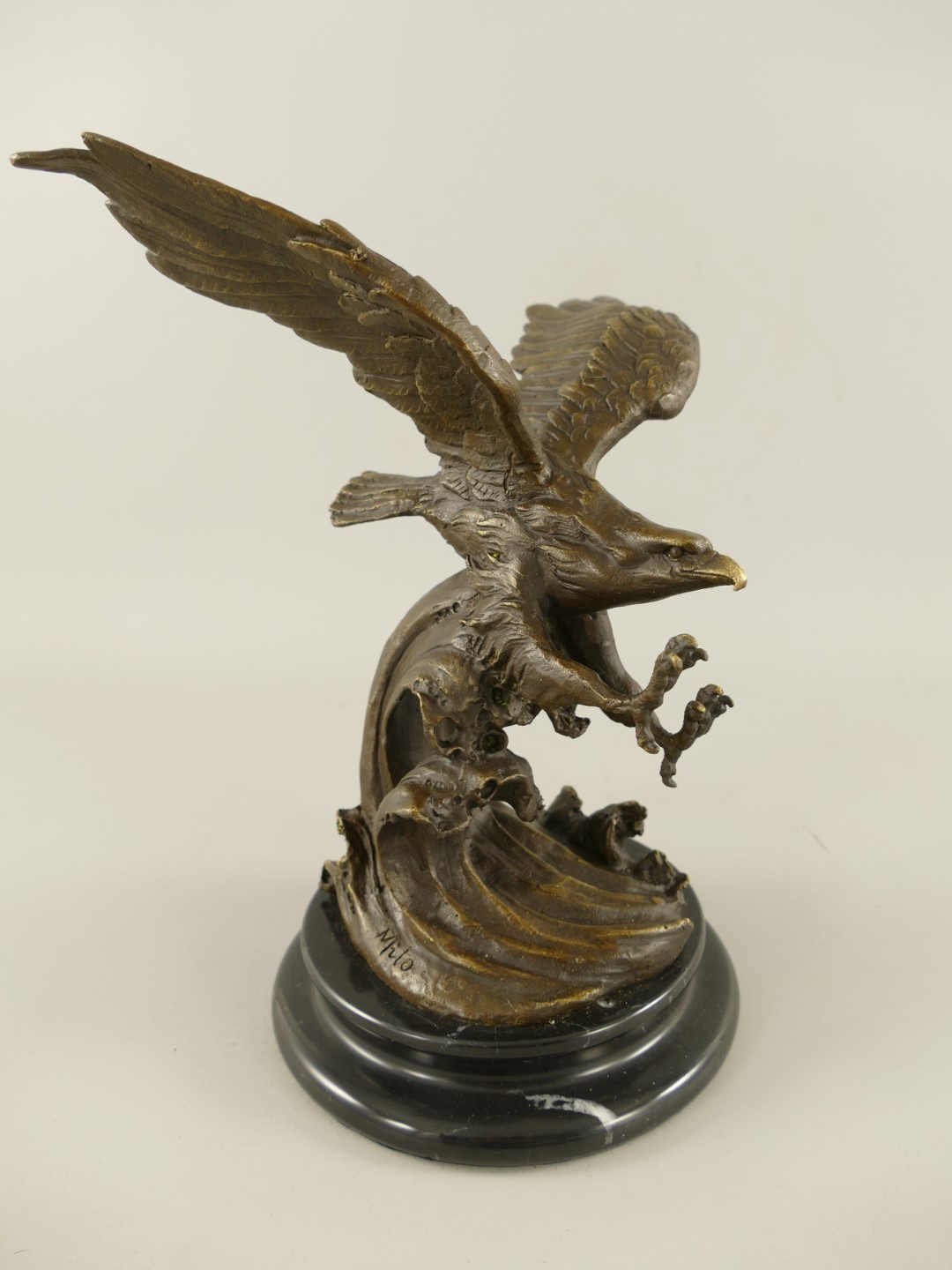 *RAUS*PREIS* Figur Bronze Adler H.28x25cm