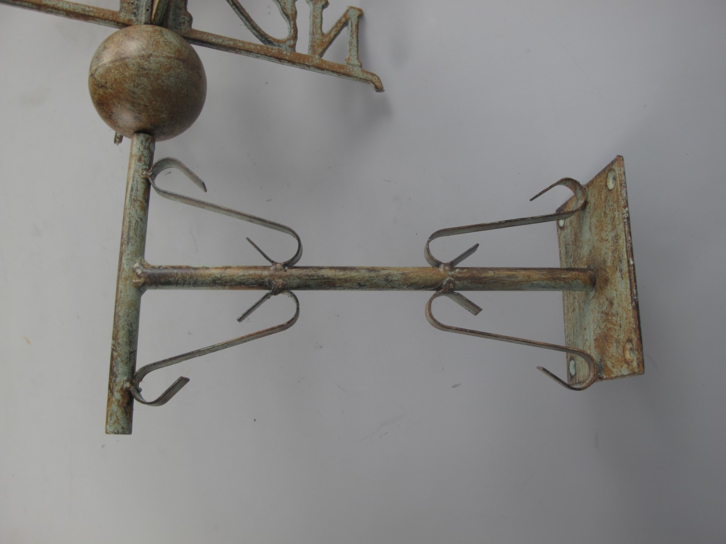 Wetterfahn(Pferd) Gußeisen farbig H.60cm