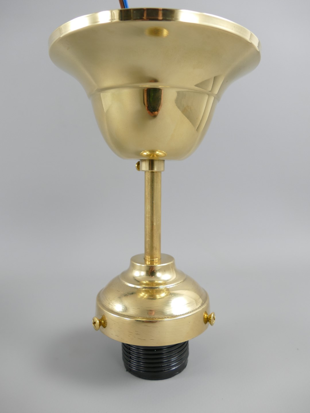Deckenhalter(E27)Messing o.Schirm Gh.6!!GUß-H.15cm
