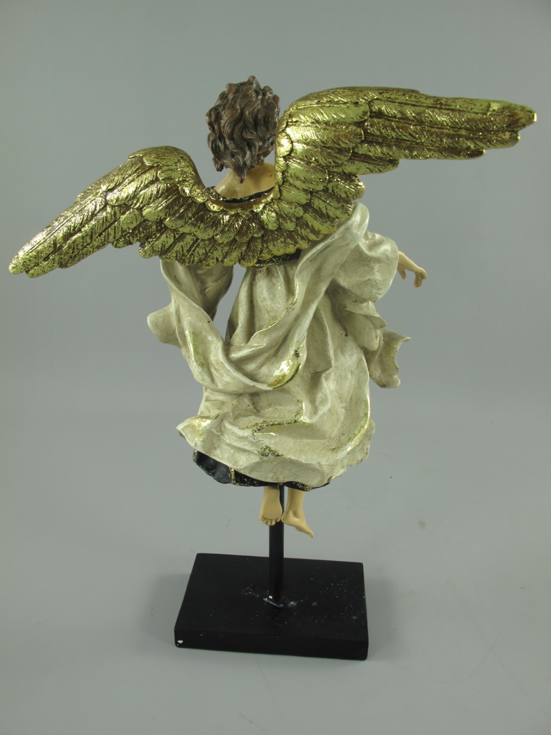 Engel Polystein gold farbig H.42x32cm