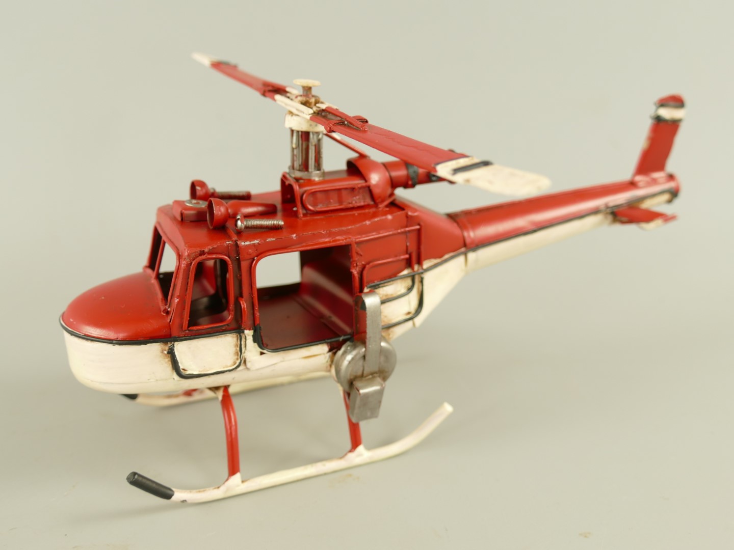 Hubschrauber Antik Eisen L.23cm