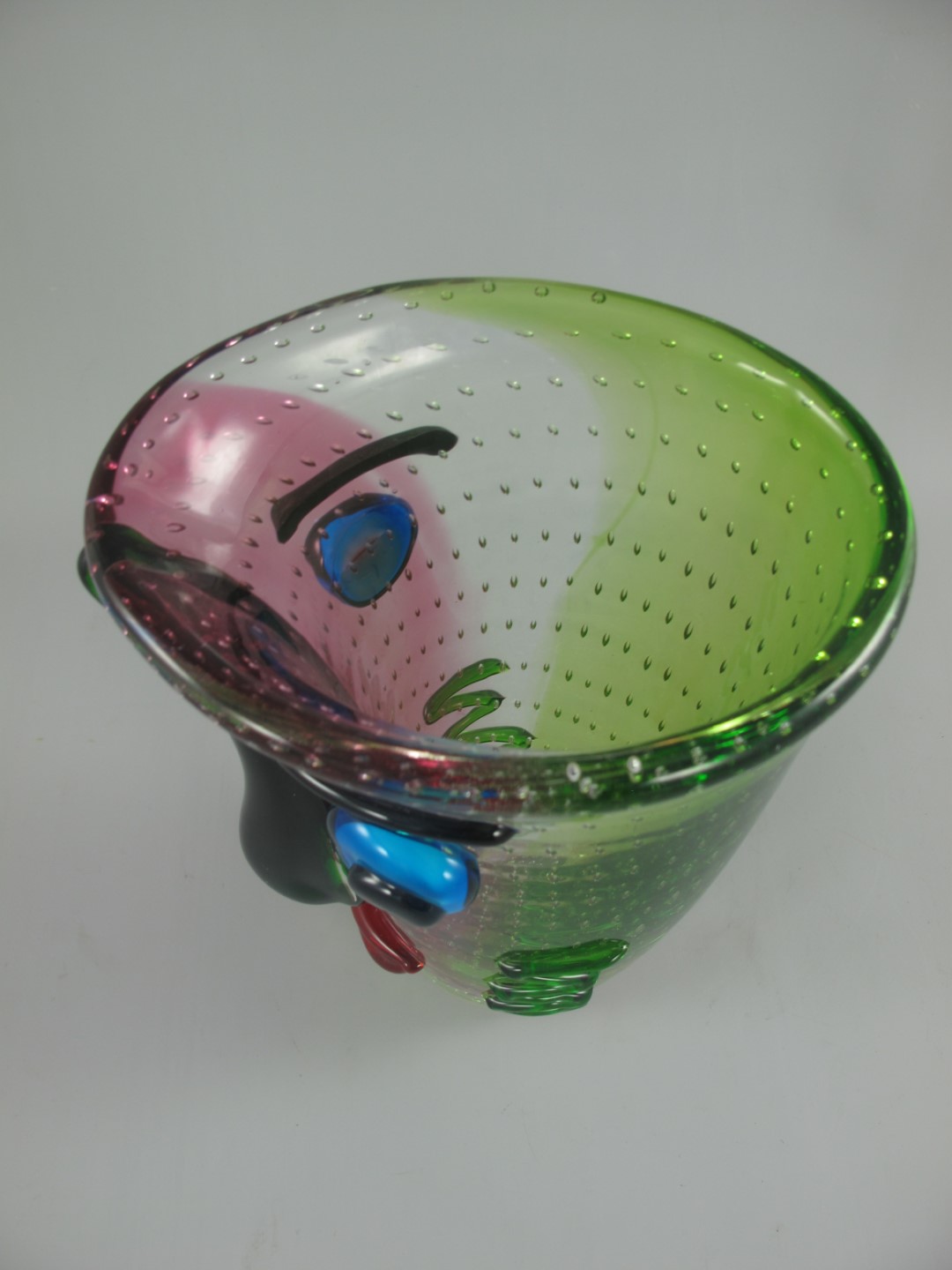 Glas Vase farbe H.30x19x14cm