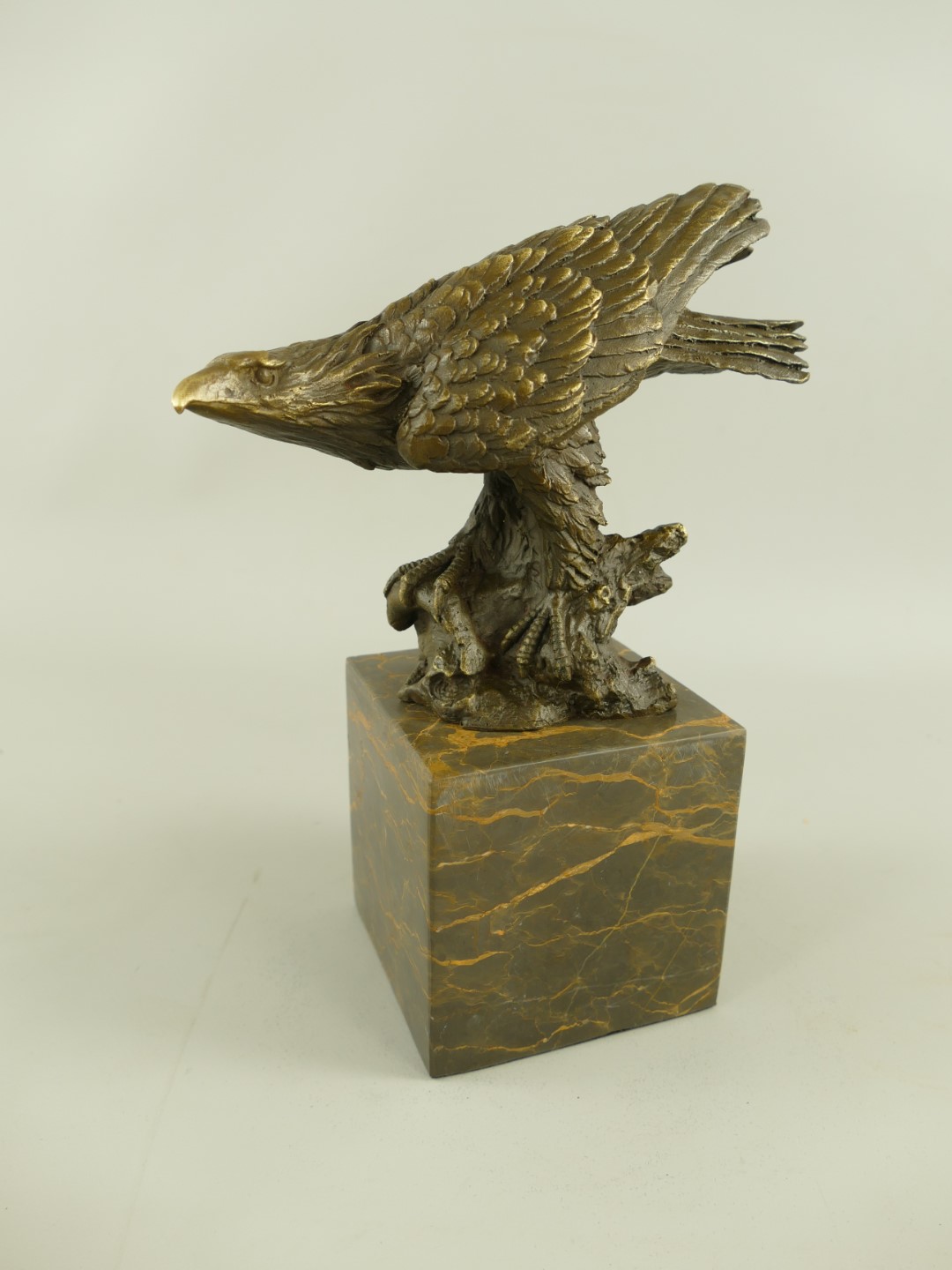 *RAUS*PREIS* Figur Bronze Adler H.25x20cm