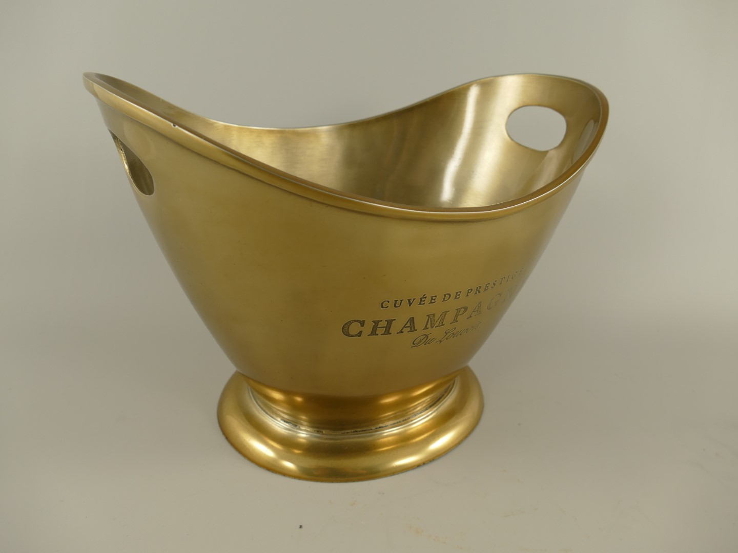 Weinkühler Sektkühler Alu Bronze Antik H.26x36cm