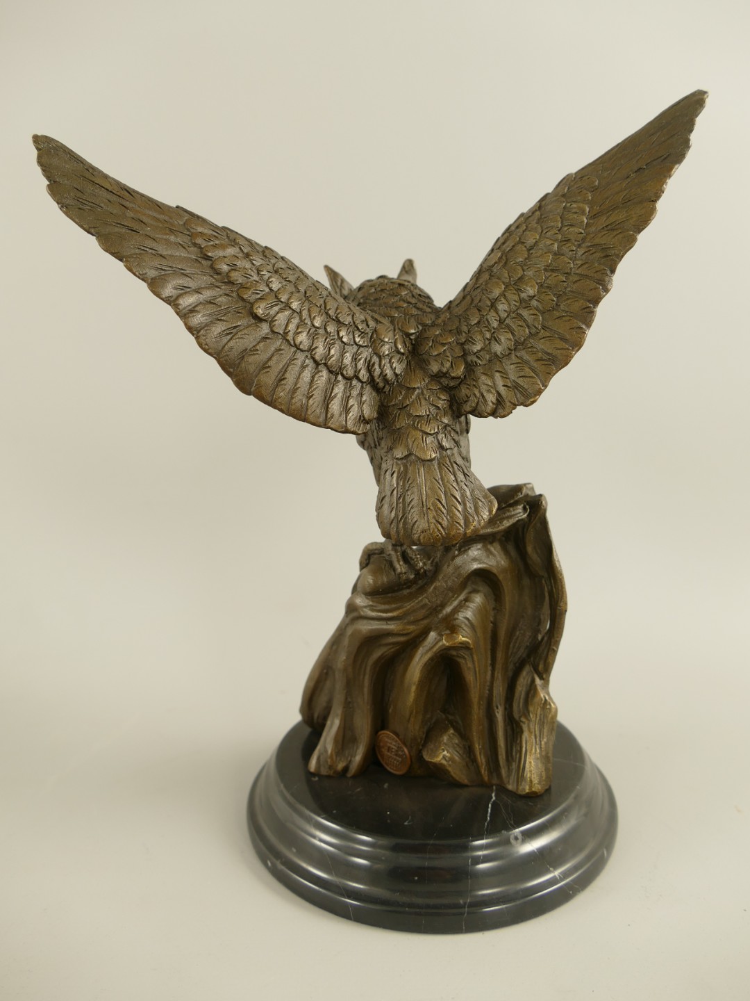 *RAUS*PREIS* Figur Bronze Eule H.24x19x13cm