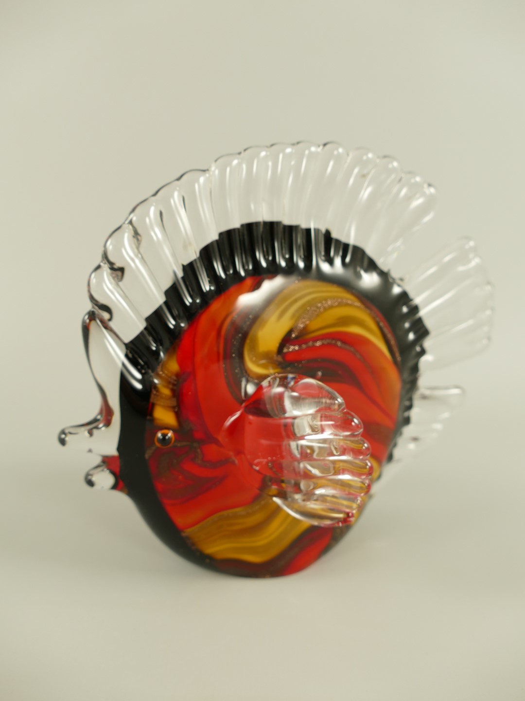 *ANG. Glasfigur Fisch farbe L.17cm