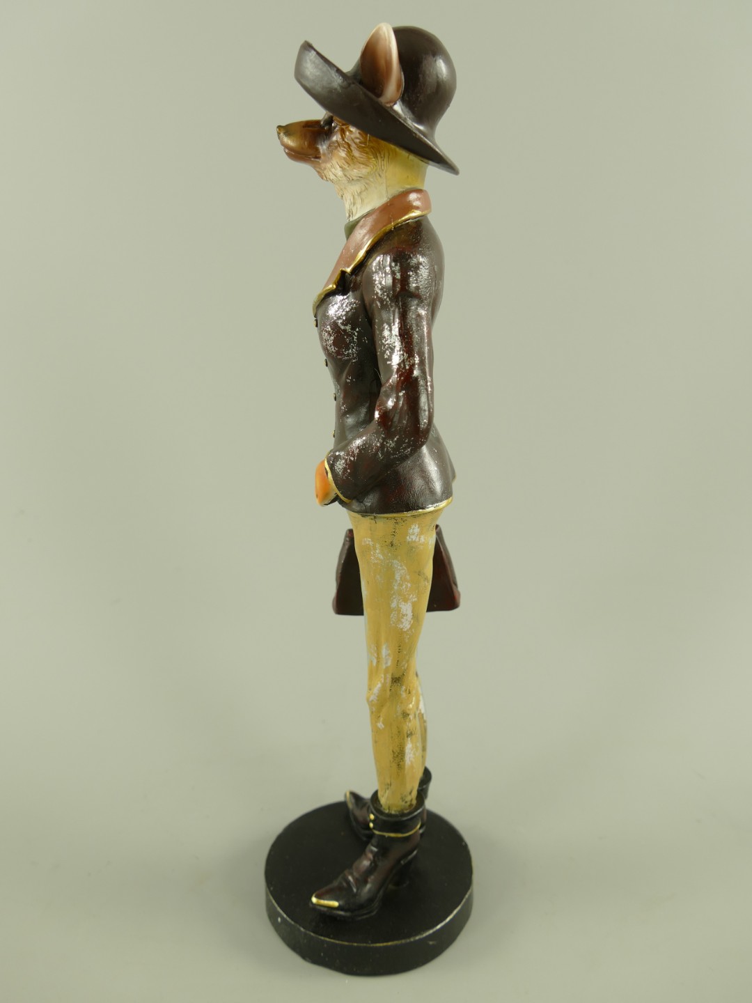 Figur Polystein Fuchs farbig H.35x9x9cm