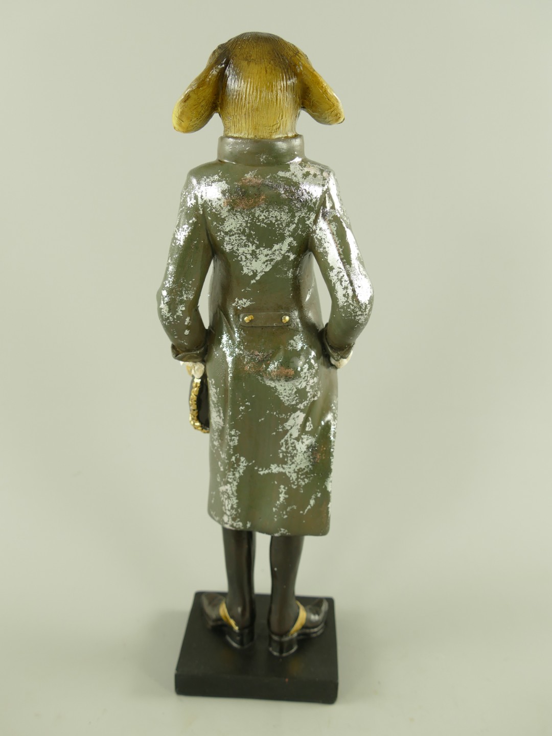 Figur Polystein Hund farbig H.34x9x7cm