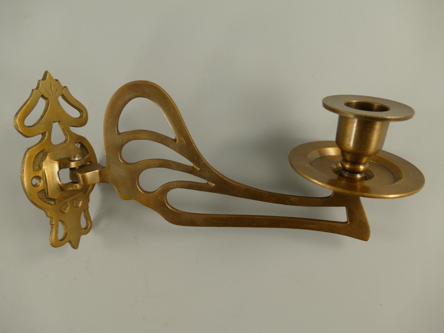 Klavierleuchter Messing brüniert L.23x12cm