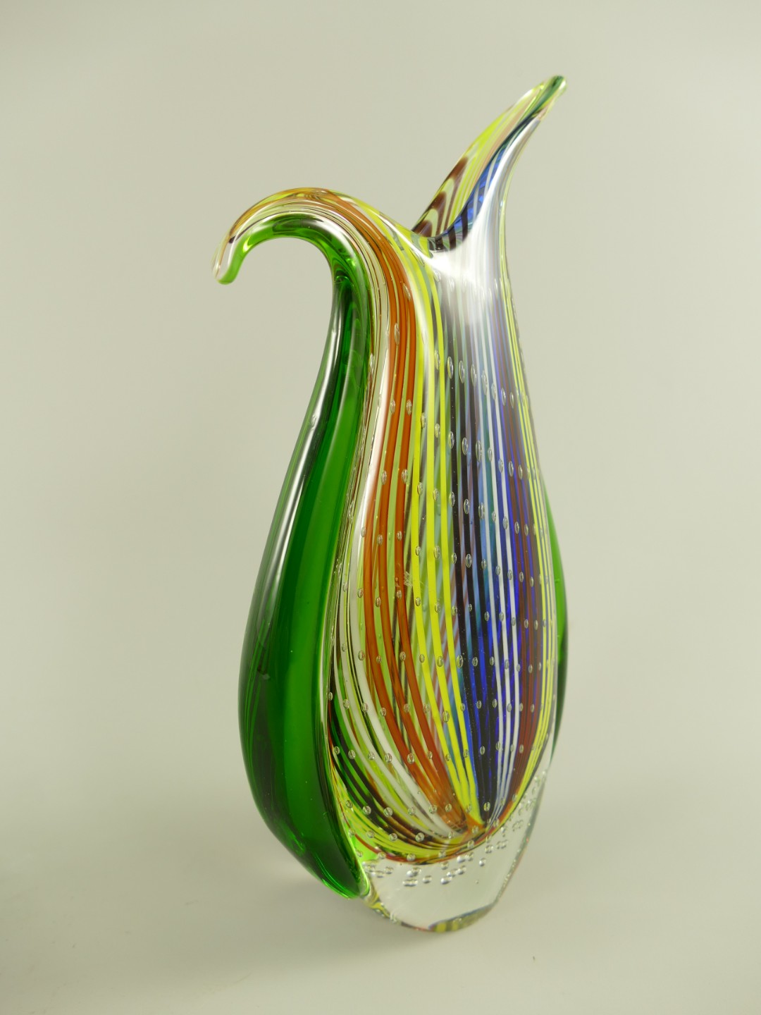 Glas Vase farbe H.27cm