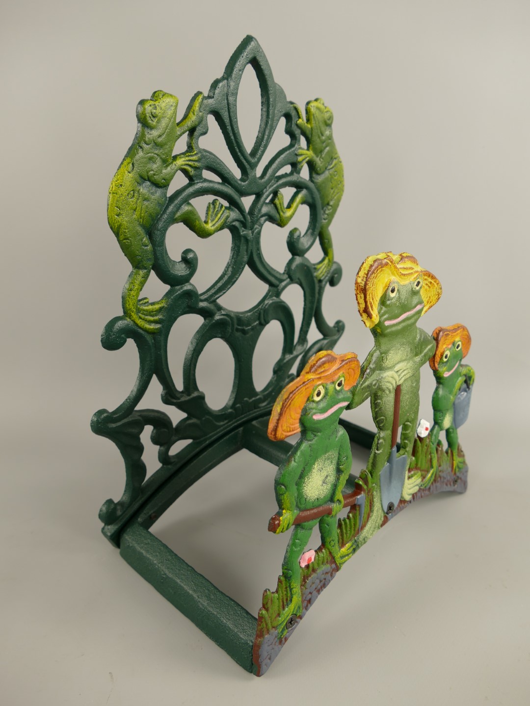 Schlauchhalter FROSCH Gußeisen farbe H.33cm