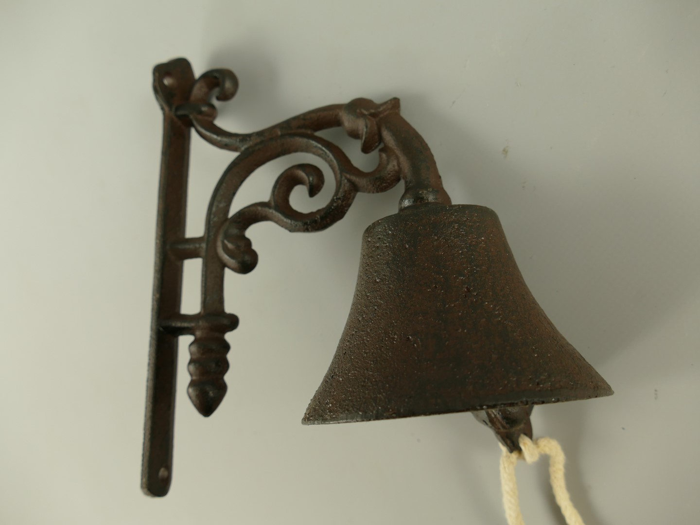 Wandglocke Gußeisen rustikal braun H.19x10cm