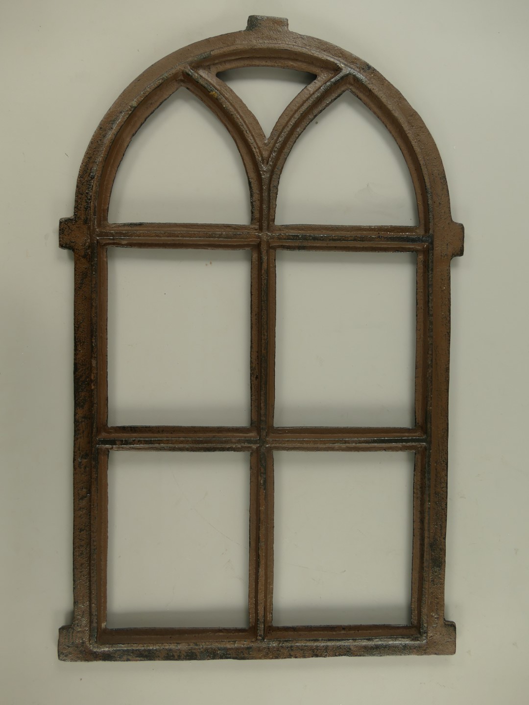 Fenster Gußeisen rustikal braun H.67x42cm