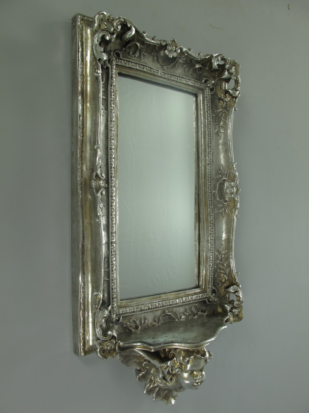 #Bilderrahmen(4x6) Polystein Silber farbig H.23cm