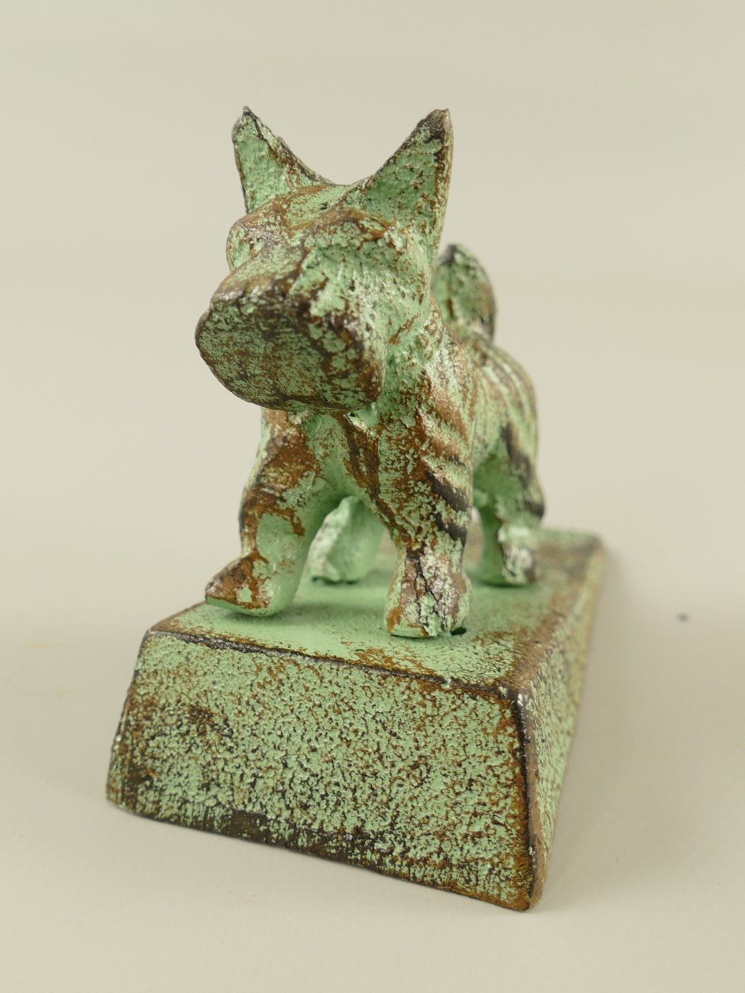 Türstopper Hund Gußeisen farbig H.9cm