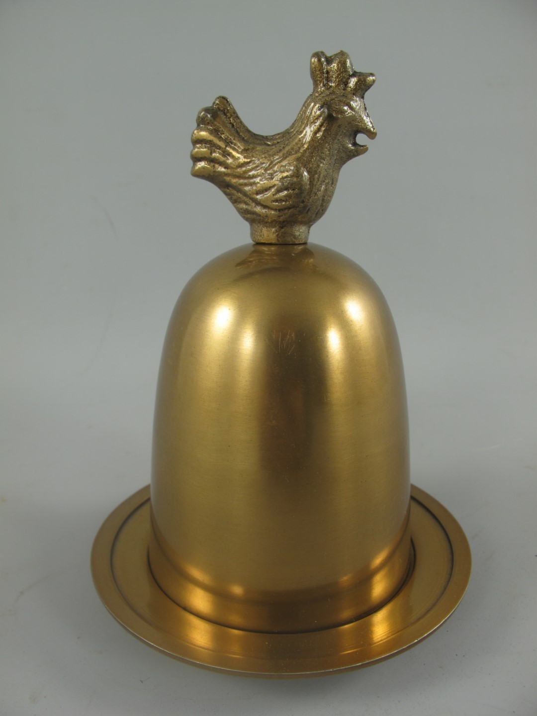 Eierhalter Hahn Alu BRONZE!! H.16x12cm