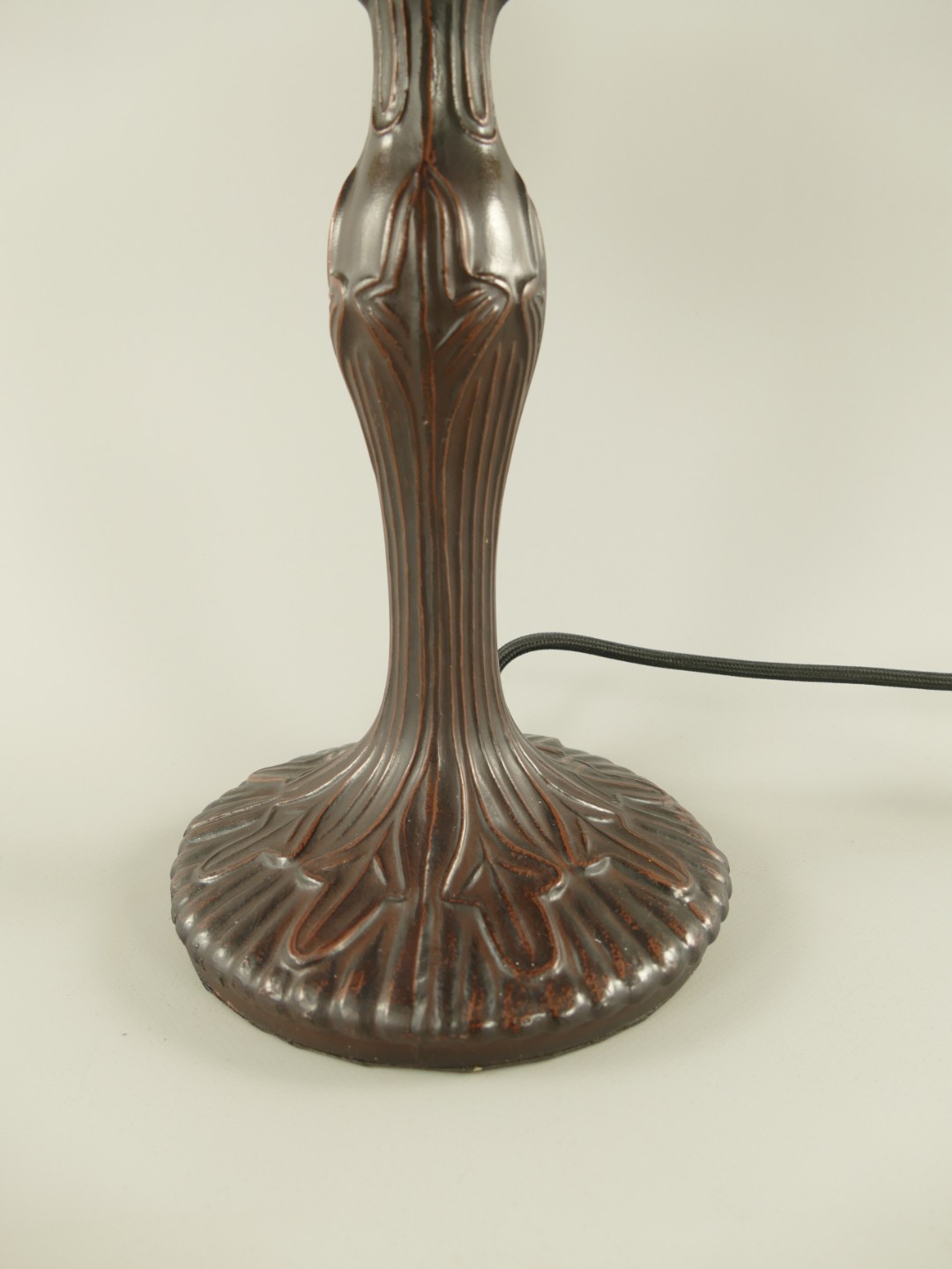 Lampe Tiffany Blau fassung E27 H.46cm