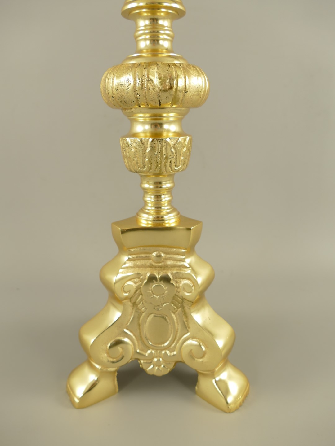 Barockleuchter ALU!! GOLD farbe H.66x19cm
