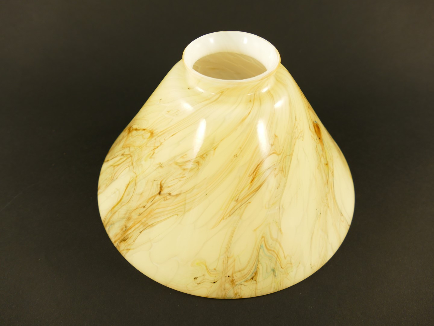 Schirm gelb marmoriert Gh.6cm D.20cm