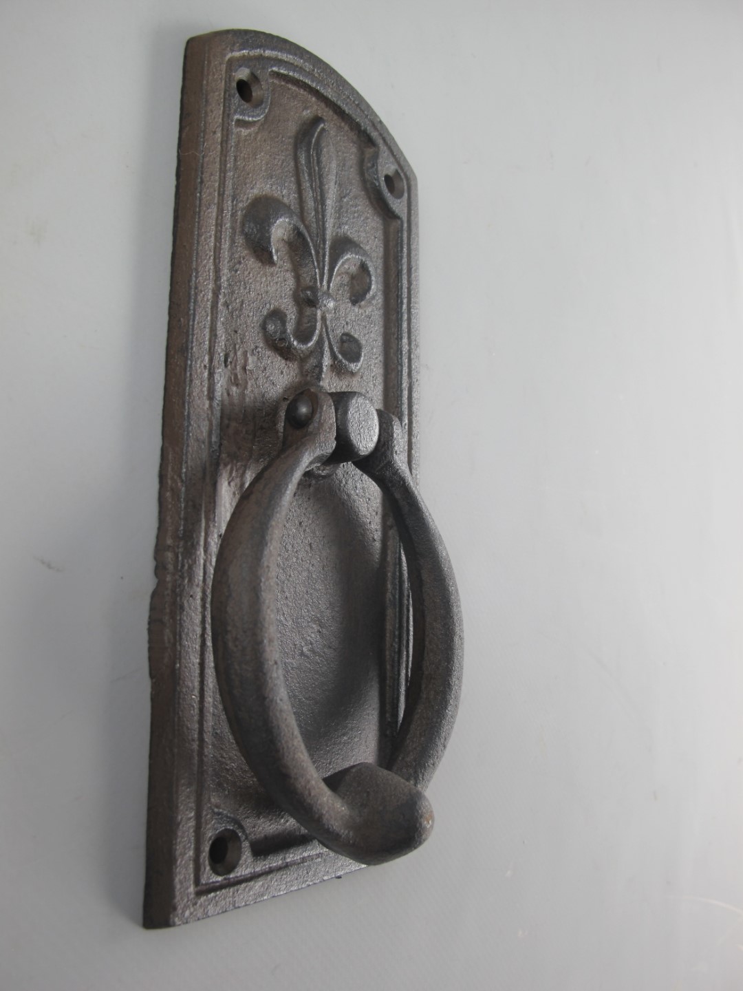 Türklopfer RING! Gußeisen rustikal braun H.20cm