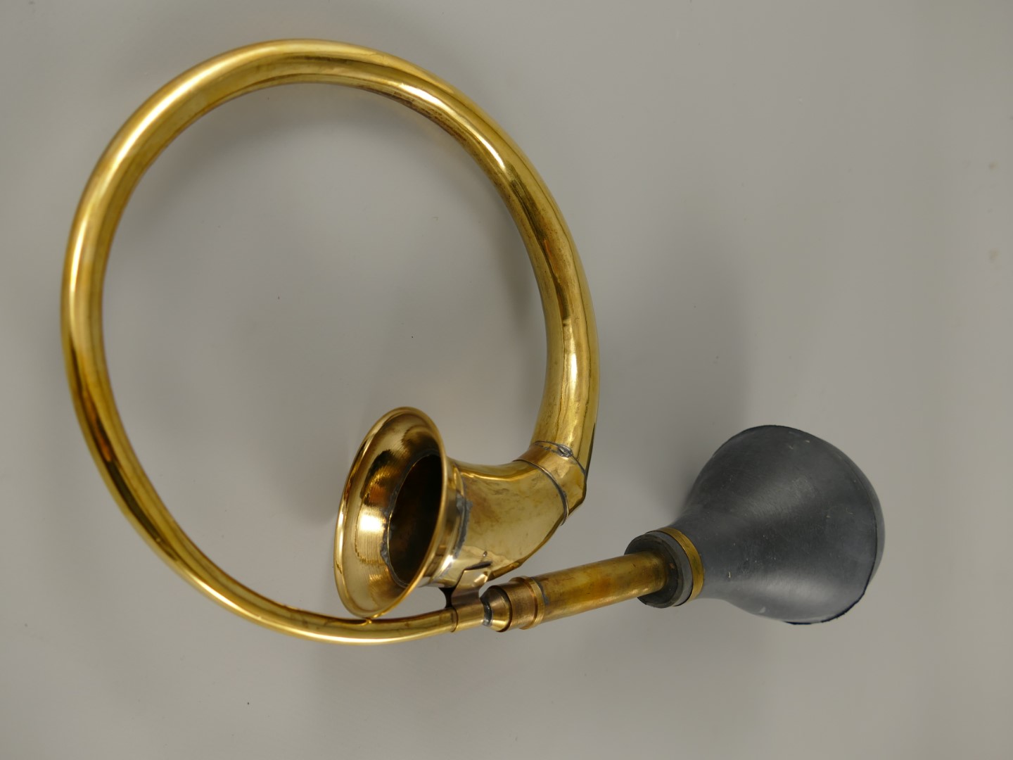 Taxihorn Messing groß L.40cm