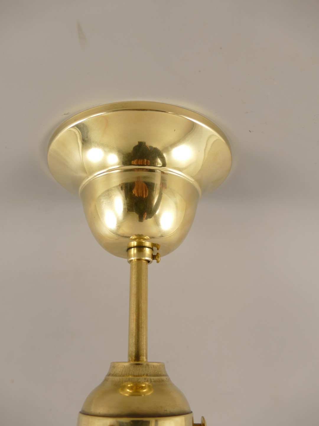 *ANG. Schirm/Lamp(E14) Messing (111.166-0M) H.30cm