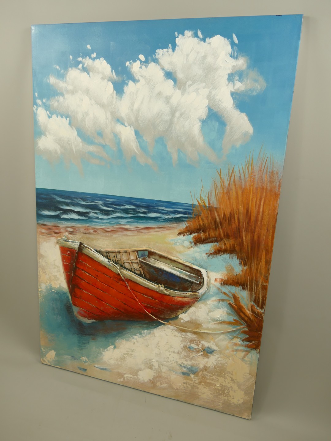 (*) Metallbild (3D) Eisen Schiff H.120x80cm