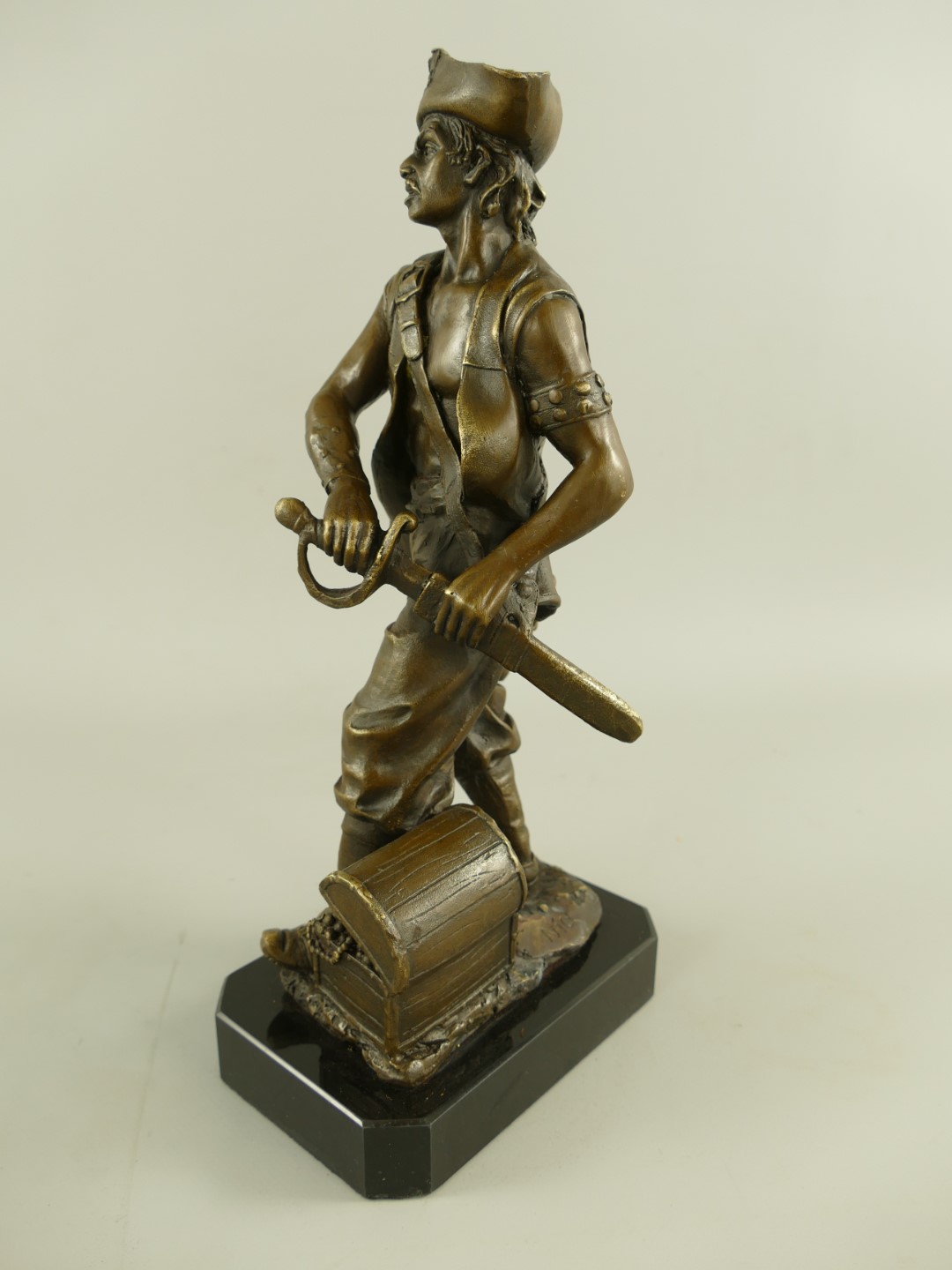 *RAUS*PREIS* Figur Bronze Pirat H.33x15cm