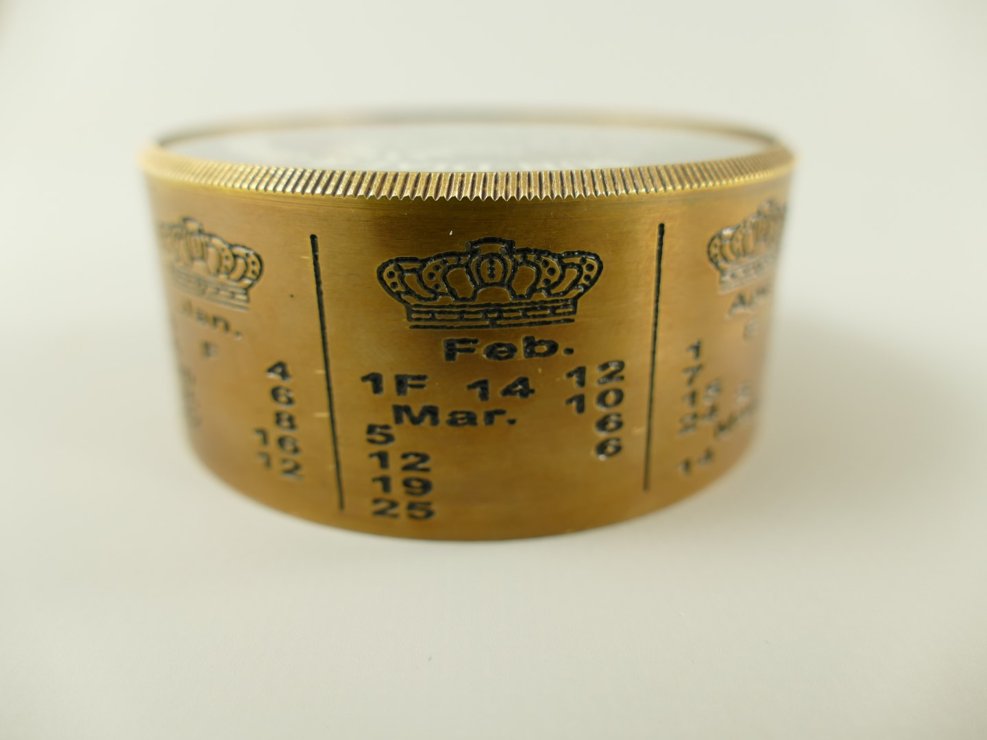 Kompaß Messing brüniert D.7x4cm