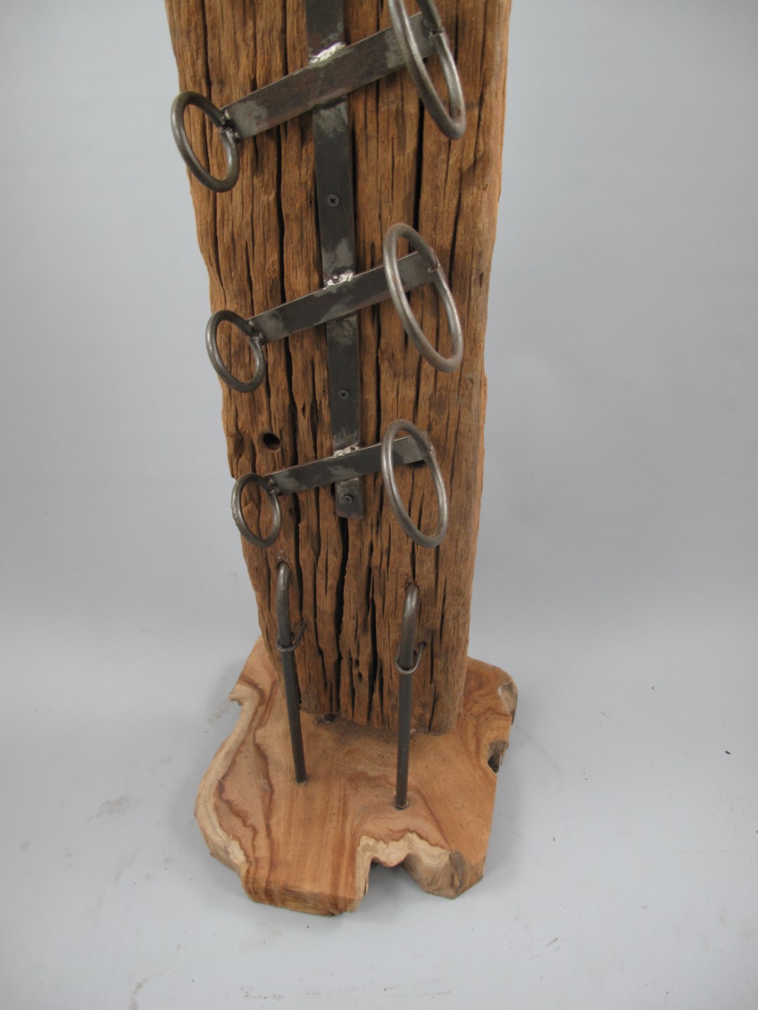 (*)NT Weinregal 10-flaschHolz/Eisen H.190cm