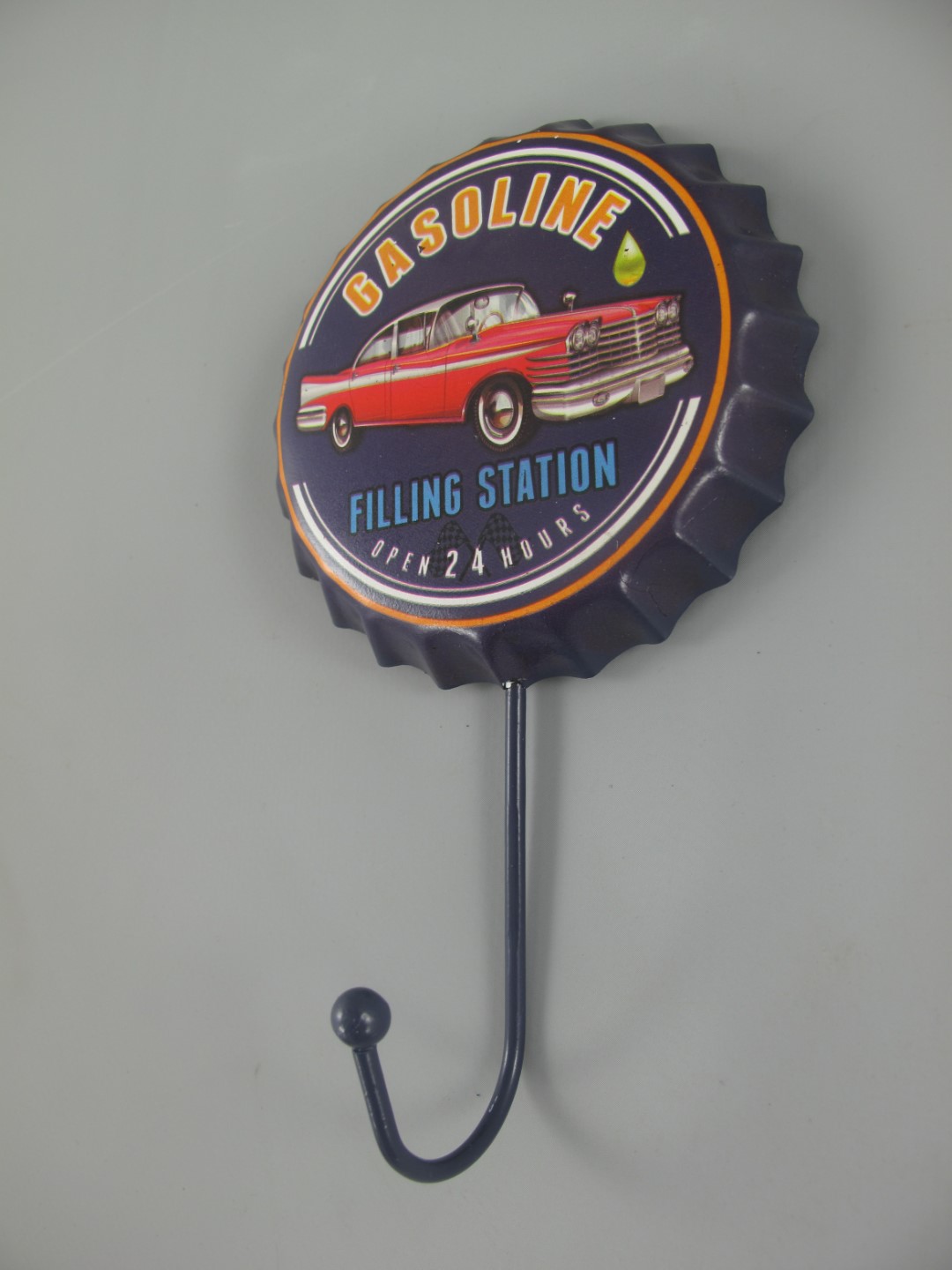 Wandhaken(Gestanzt) Eisen Gasoline H.17x10cm
