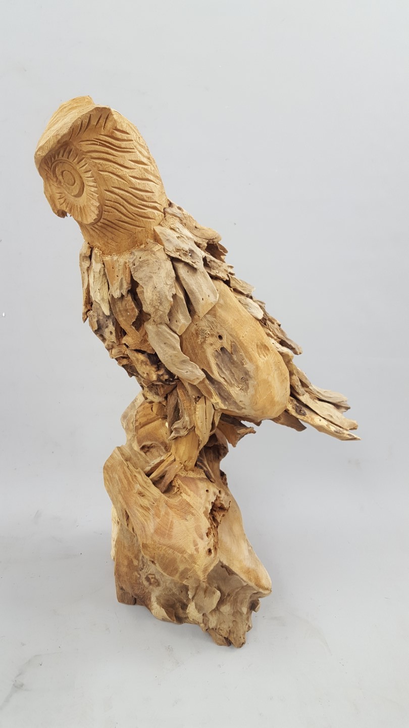 (*) *NT Uhu Teak H.58-60cm