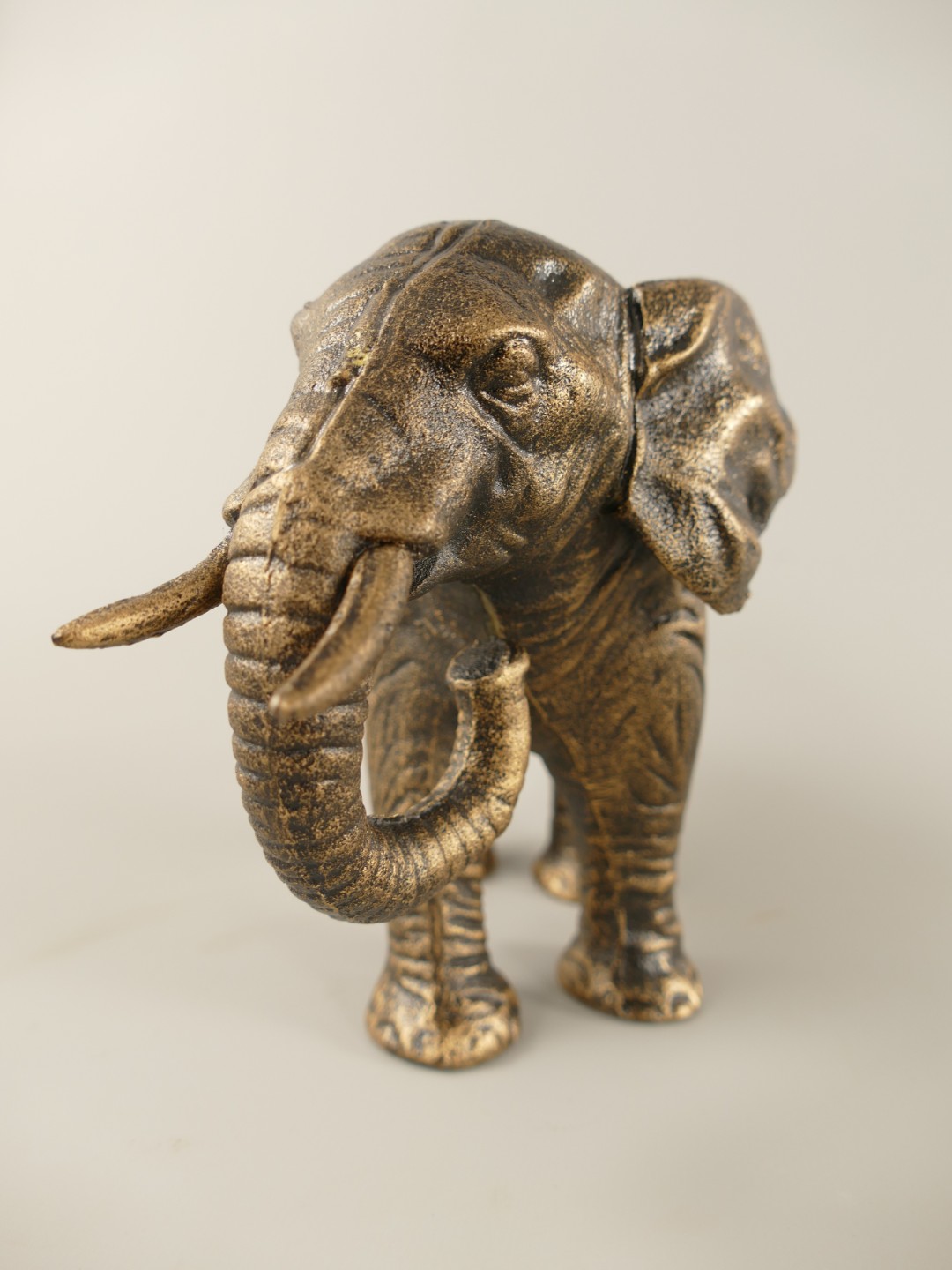 Elefant Gußeisen farbig L.22x15x9cm