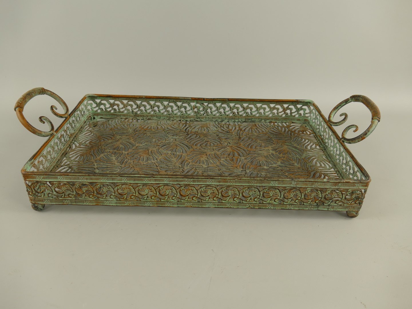 Tray Set/2 Eisen farbig L.46/55cm SET!!