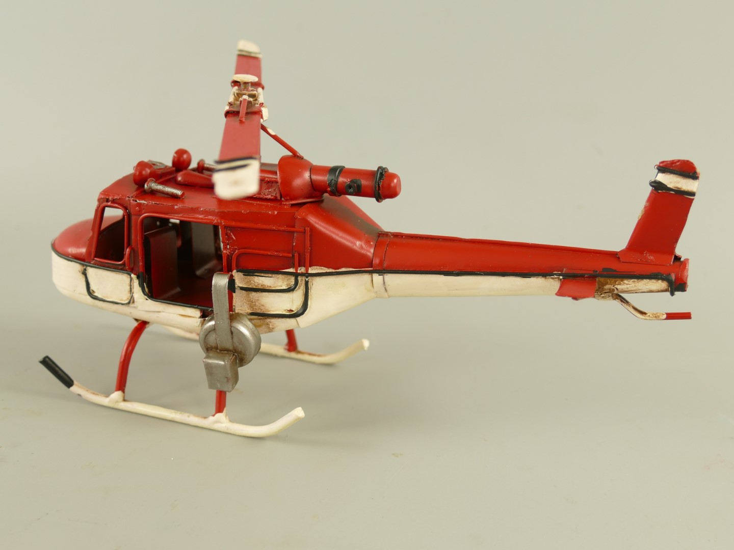 Hubschrauber Antik Eisen L.23cm